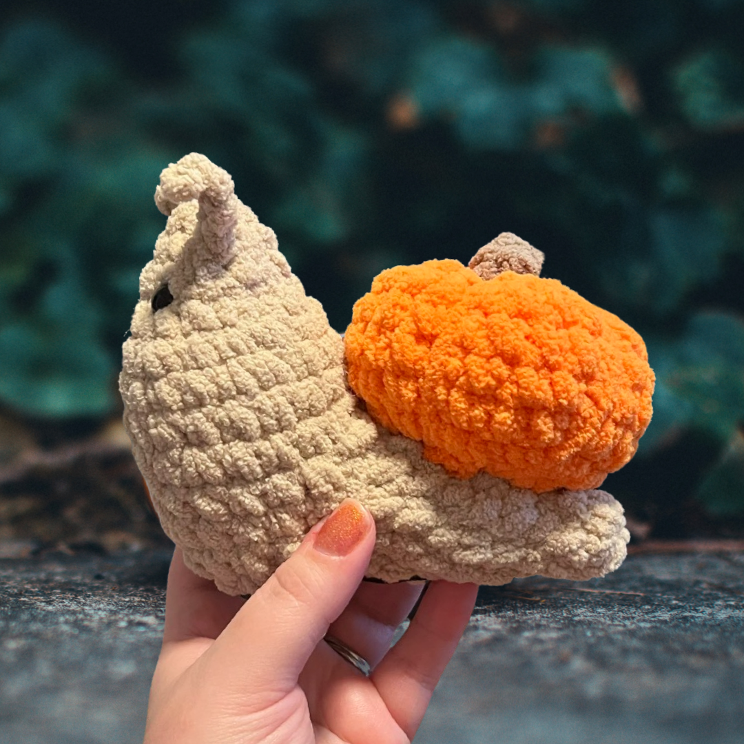 Pumpkin Snail - READY TO SHIP!