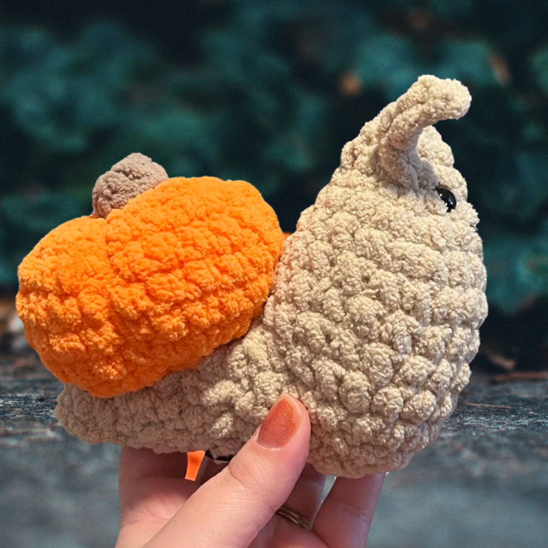 Pumpkin Snail - READY TO SHIP!